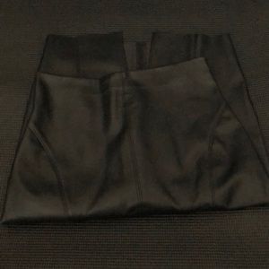 Express 00 leather midi skirt